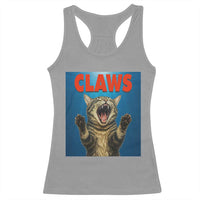 Funny Claws Cat Racerback Tank Top Horror Movie Parody - Wonder Print Shop