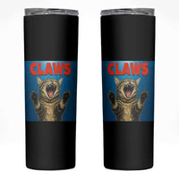 Funny Claws Cat Skinny Tumbler Horror Movie Parody