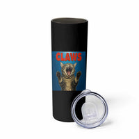 Funny Claws Cat Skinny Tumbler Horror Movie Parody