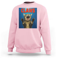 Funny Claws Cat Sweatshirt Horror Movie Parody - Wonder Print Shop
