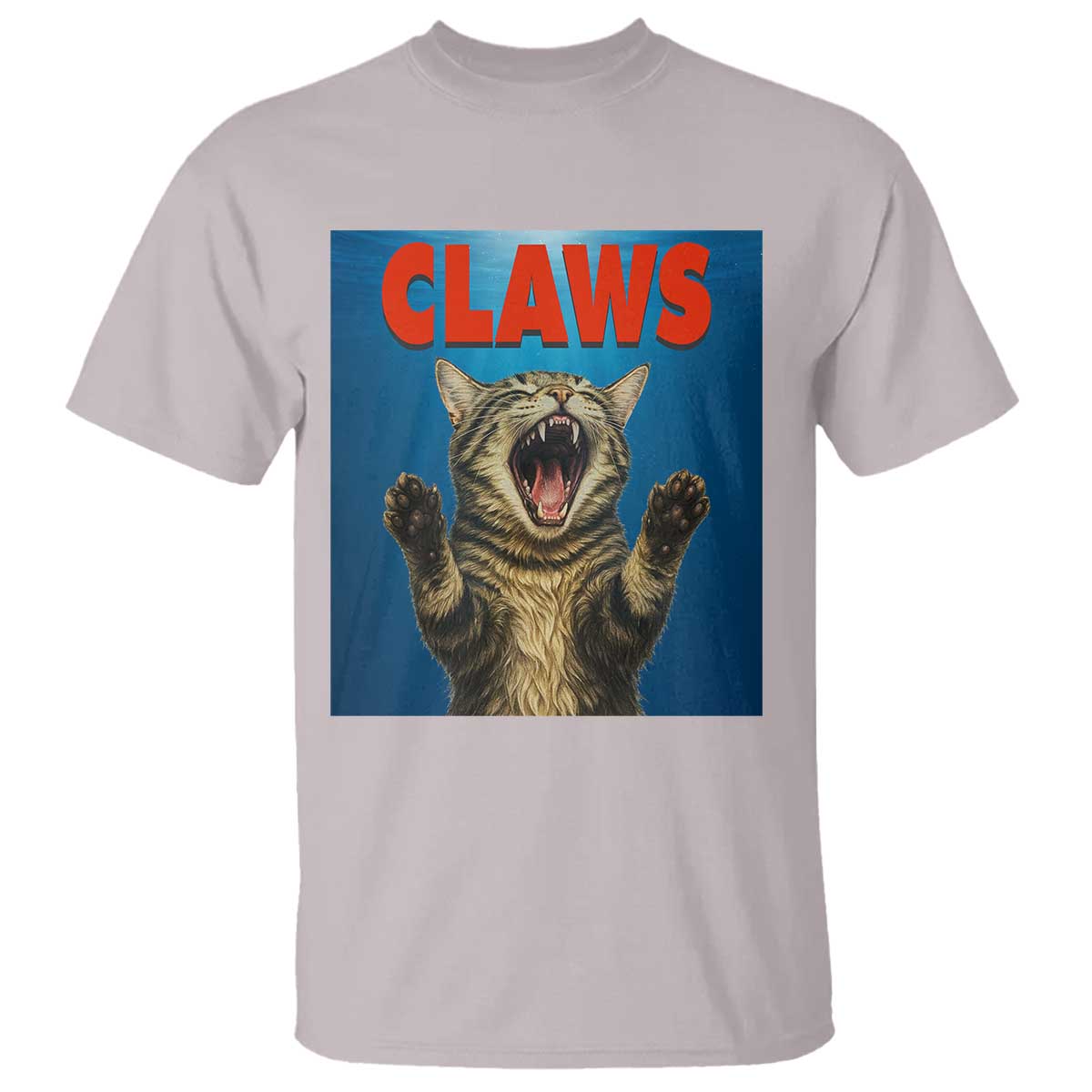 Funny Claws Cat T Shirt Horror Movie Parody - Wonder Print Shop