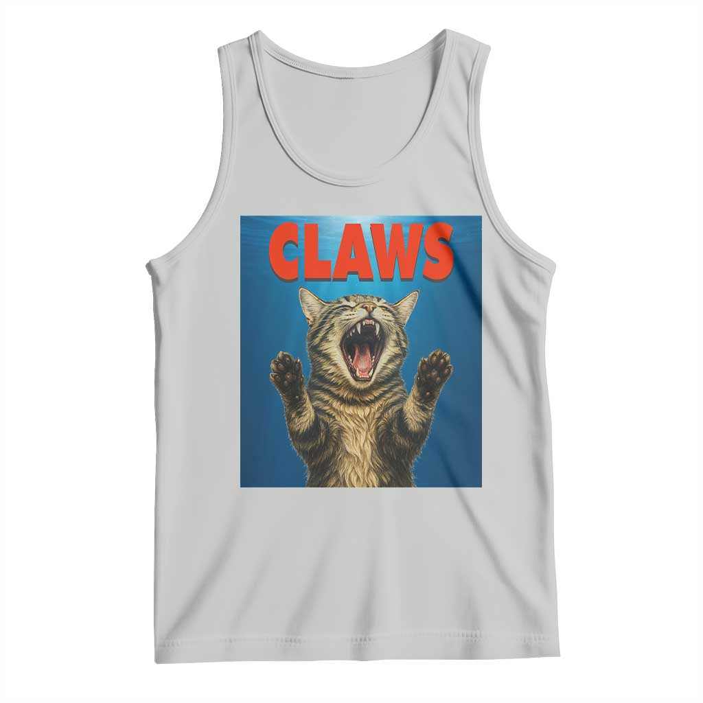 Funny Claws Cat Tank Top Horror Movie Parody - Wonder Print Shop