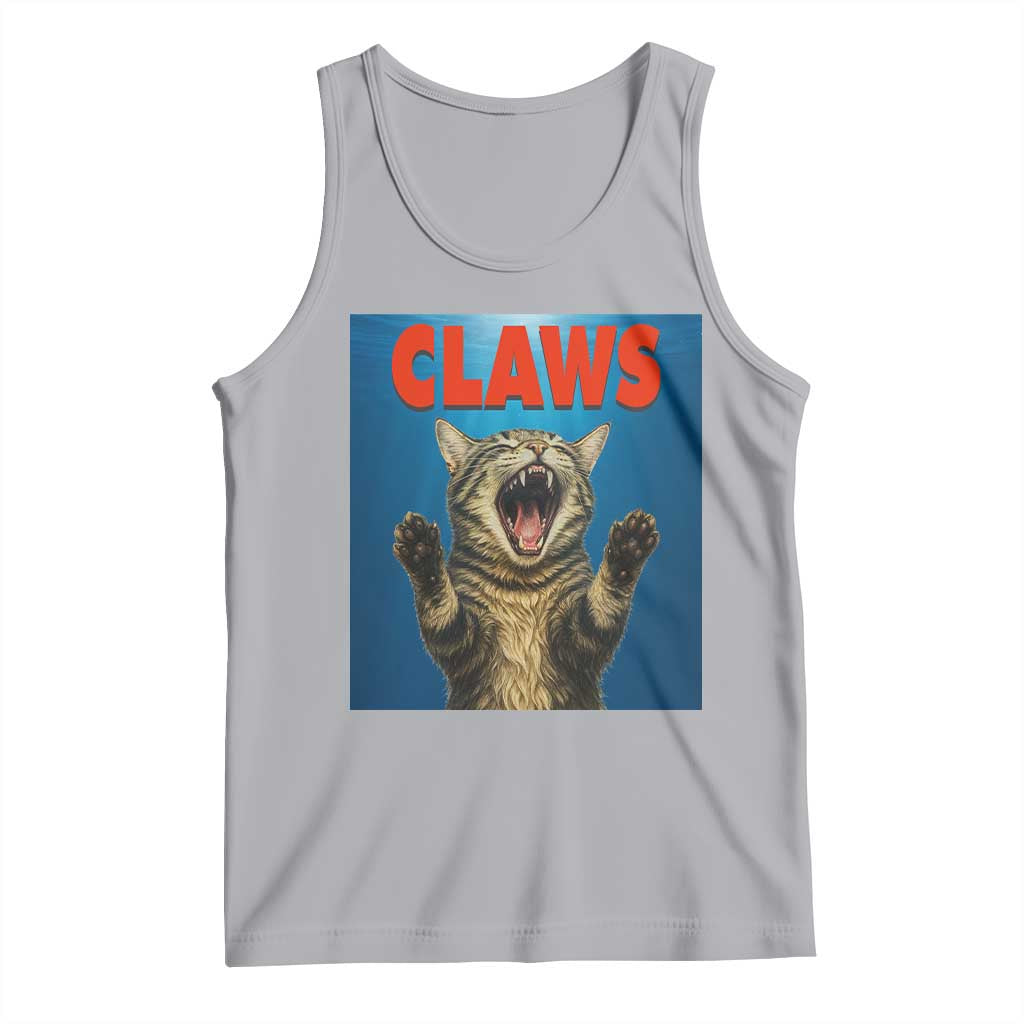 Funny Claws Cat Tank Top Horror Movie Parody - Wonder Print Shop