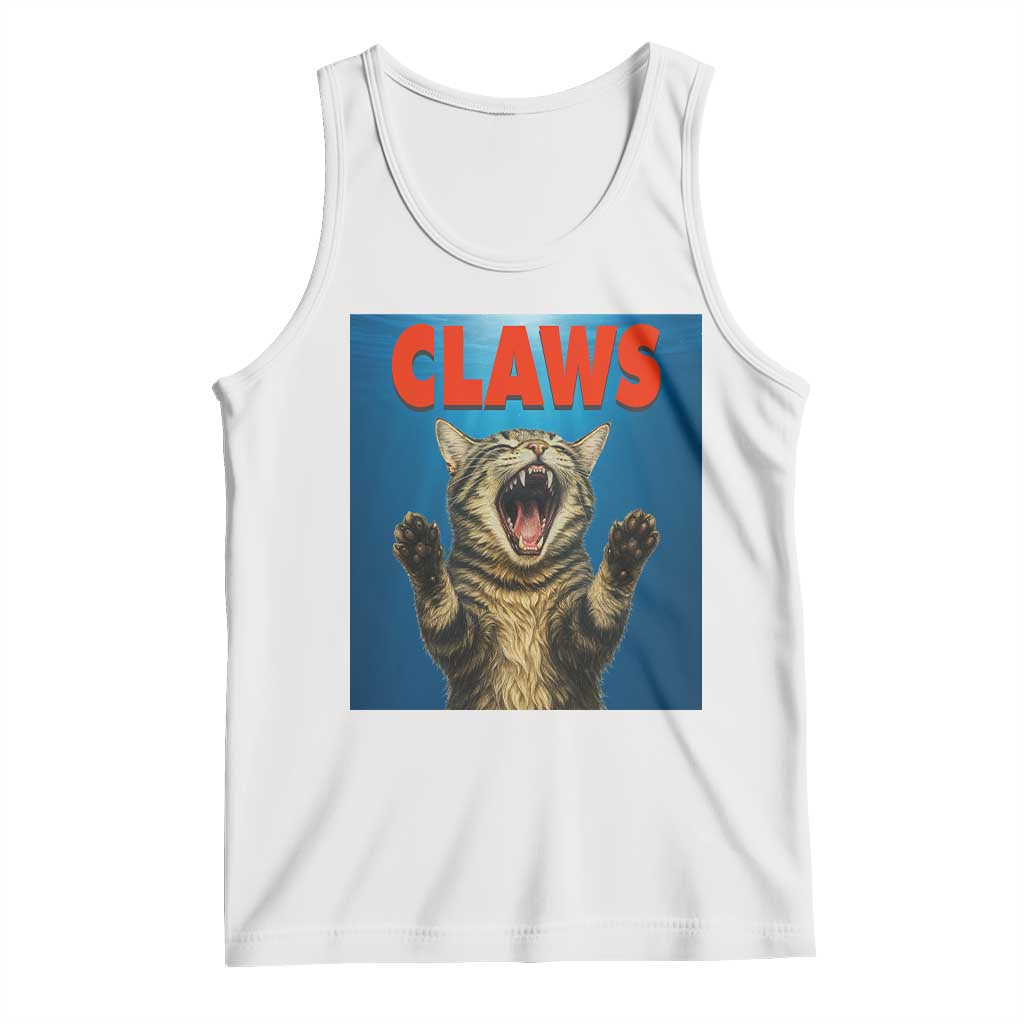 Funny Claws Cat Tank Top Horror Movie Parody - Wonder Print Shop