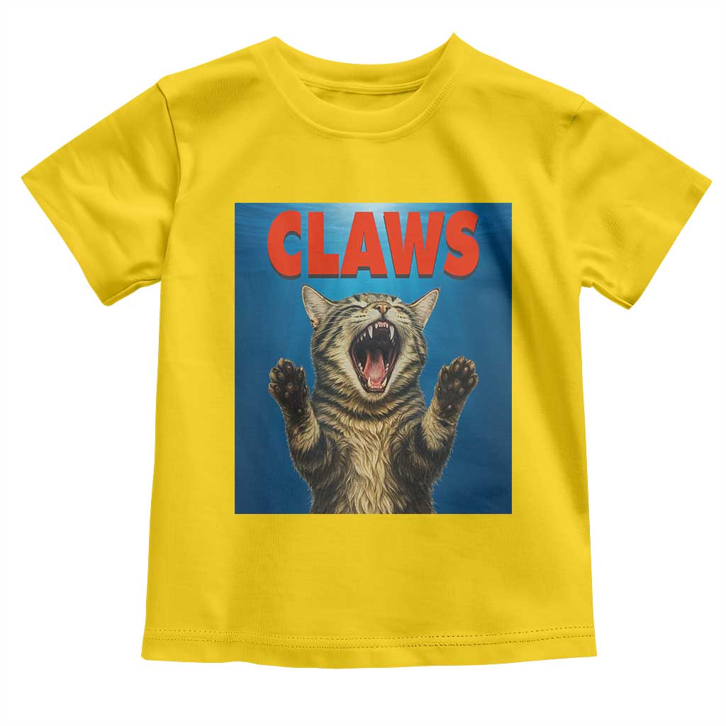 Funny Claws Cat Toddler T Shirt Horror Movie Parody - Wonder Print Shop