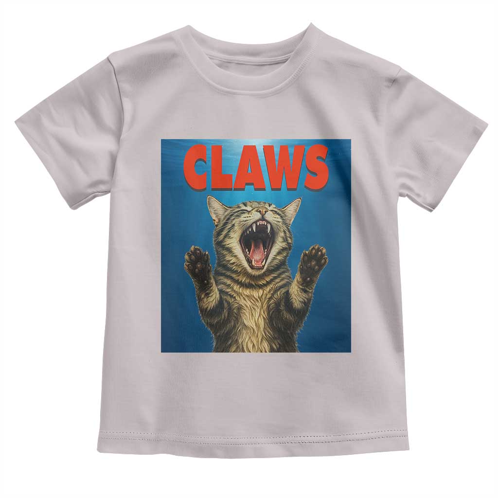 Funny Claws Cat Toddler T Shirt Horror Movie Parody - Wonder Print Shop