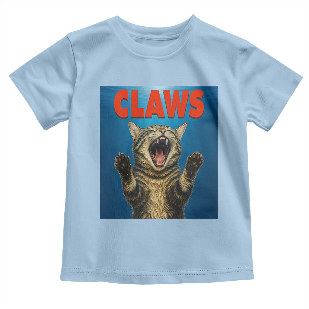 Funny Claws Cat Toddler T Shirt Horror Movie Parody - Wonder Print Shop