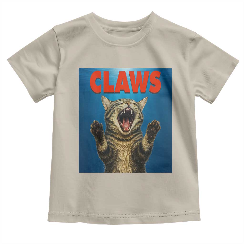 Funny Claws Cat Toddler T Shirt Horror Movie Parody - Wonder Print Shop