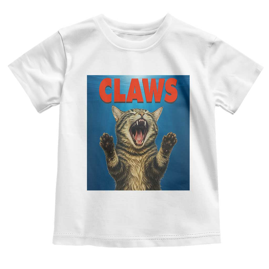 Funny Claws Cat Toddler T Shirt Horror Movie Parody - Wonder Print Shop