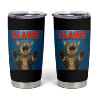 Funny Claws Cat Tumbler Cup Horror Movie Parody