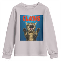 Funny Claws Cat Youth Sweatshirt Horror Movie Parody - Wonder Print Shop