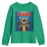 Funny Claws Cat Youth Sweatshirt Horror Movie Parody - Wonder Print Shop