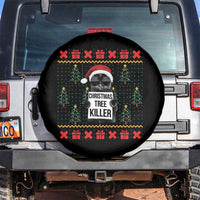 Funny Xmas Black Cat Spare Tire Cover Christmas Tree Killer Santa Kitten - Wonder Print Shop