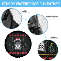 Funny Xmas Black Cat Spare Tire Cover Christmas Tree Killer Santa Kitten - Wonder Print Shop