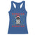 Funny Xmas Black Cat Racerback Tank Top Christmas Tree Killer Santa Kitten - Wonder Print Shop