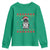 Funny Xmas Black Cat Youth Sweatshirt Christmas Tree Killer Santa Kitten - Wonder Print Shop