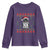 Funny Xmas Black Cat Youth Sweatshirt Christmas Tree Killer Santa Kitten - Wonder Print Shop