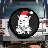 Funny Xmas Grumpy Cat Spare Tire Cover Christmas Tree Killer Santa Kitten - Wonder Print Shop