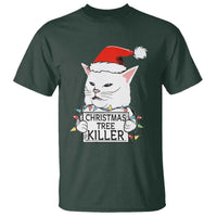 Funny Xmas Grumpy Cat T Shirt Christmas Tree Killer Santa Kitten - Wonder Print Shop