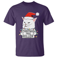 Funny Xmas Grumpy Cat T Shirt Christmas Tree Killer Santa Kitten - Wonder Print Shop