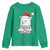 Funny Xmas Grumpy Cat Youth Sweatshirt Christmas Tree Killer Santa Kitten - Wonder Print Shop
