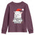 Funny Xmas Grumpy Cat Youth Sweatshirt Christmas Tree Killer Santa Kitten - Wonder Print Shop