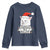 Funny Xmas Grumpy Cat Youth Sweatshirt Christmas Tree Killer Santa Kitten - Wonder Print Shop