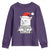 Funny Xmas Grumpy Cat Youth Sweatshirt Christmas Tree Killer Santa Kitten - Wonder Print Shop