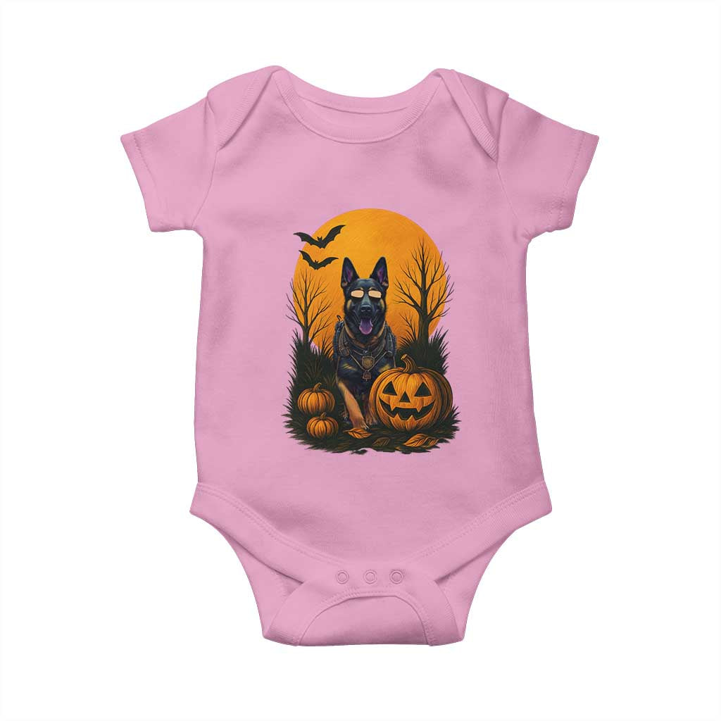 Cool German Shepherd Police Dog Celebrate Halloween Baby Onesie - Wonder Print Shop