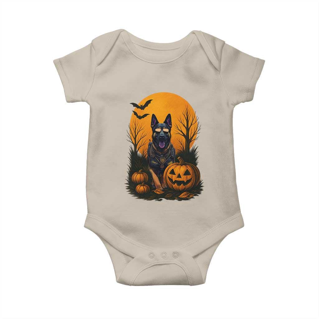 Cool German Shepherd Police Dog Celebrate Halloween Baby Onesie - Wonder Print Shop