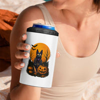 Cool German Shepherd Police Dog Celebrate Halloween 4 in 1 Can Cooler Tumbler