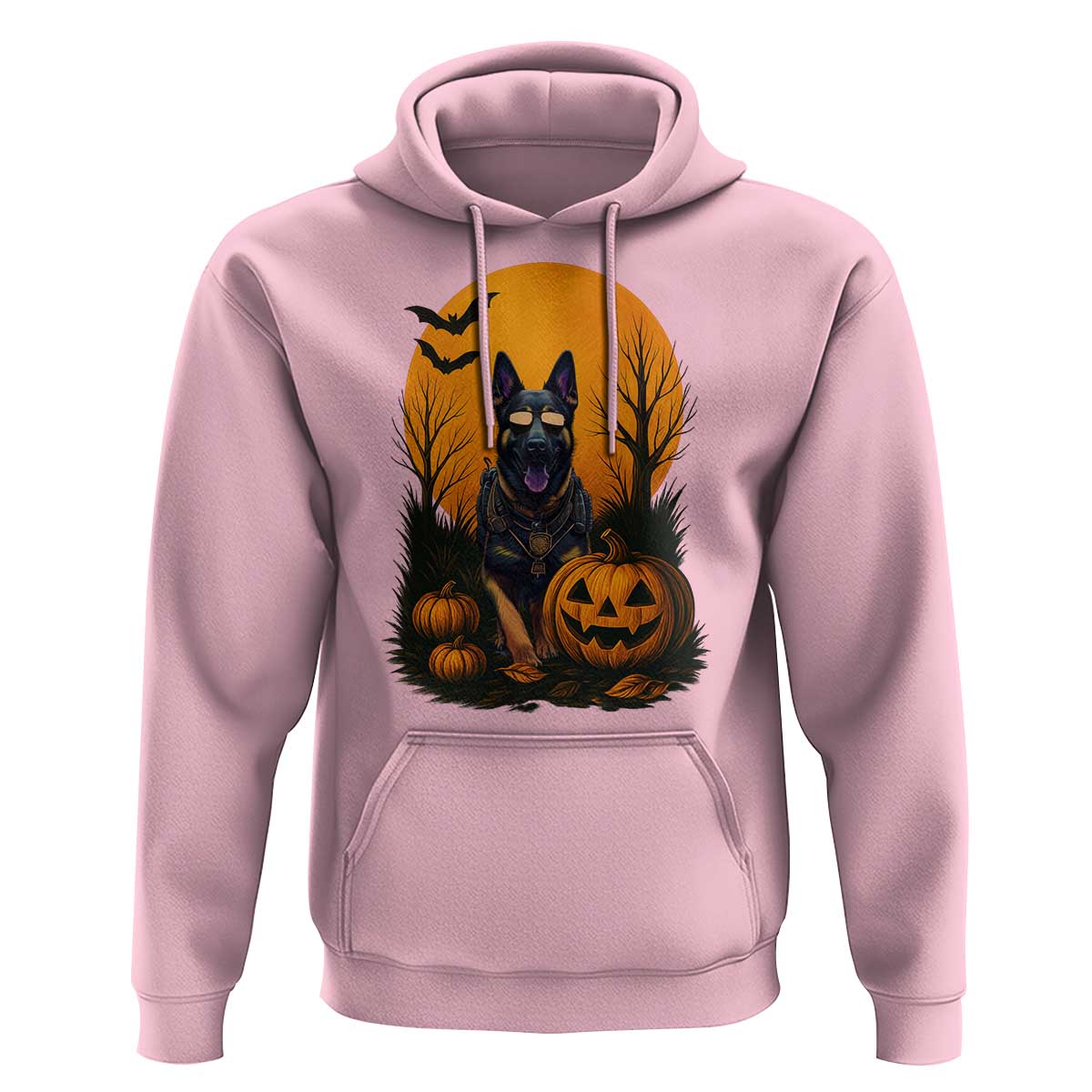 Cool German Shepherd Police Dog Celebrate Halloween Hoodie - Wonder Print Shop