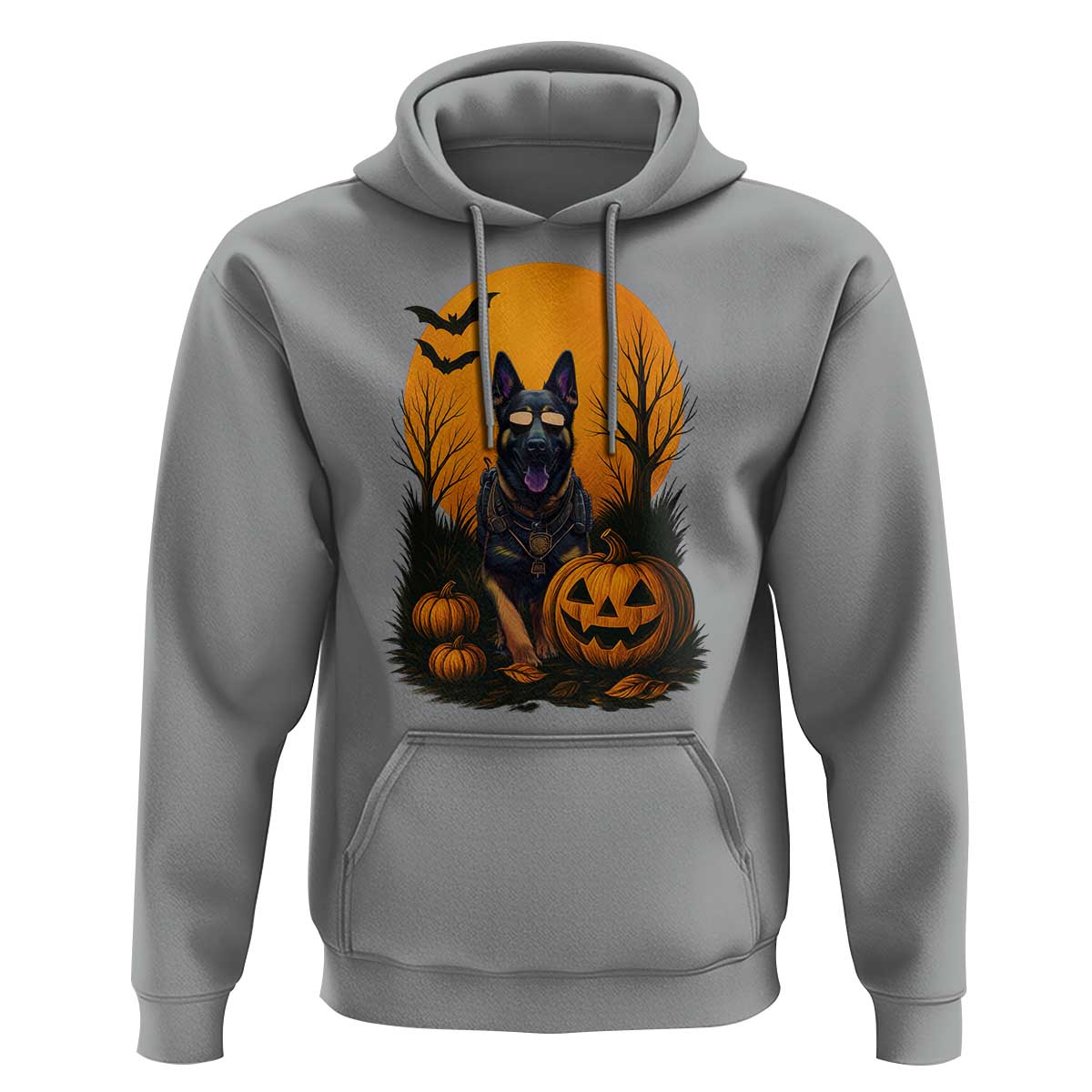 Cool German Shepherd Police Dog Celebrate Halloween Hoodie - Wonder Print Shop