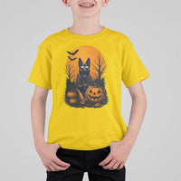 Cool German Shepherd Police Dog Celebrate Halloween T Shirt For Kid - Wonder Print Shop