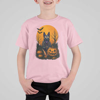 Cool German Shepherd Police Dog Celebrate Halloween T Shirt For Kid - Wonder Print Shop