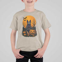 Cool German Shepherd Police Dog Celebrate Halloween T Shirt For Kid - Wonder Print Shop