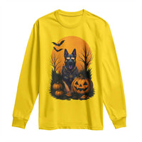 Cool German Shepherd Police Dog Celebrate Halloween Long Sleeve Shirt - Wonder Print Shop