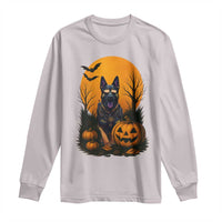 Cool German Shepherd Police Dog Celebrate Halloween Long Sleeve Shirt - Wonder Print Shop