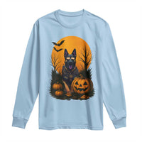 Cool German Shepherd Police Dog Celebrate Halloween Long Sleeve Shirt - Wonder Print Shop