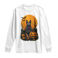 Cool German Shepherd Police Dog Celebrate Halloween Long Sleeve Shirt - Wonder Print Shop