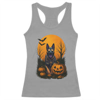 Cool German Shepherd Police Dog Celebrate Halloween Racerback Tank Top - Wonder Print Shop