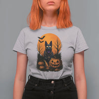 Cool German Shepherd Police Dog Celebrate Halloween T Shirt For Women - Wonder Print Shop
