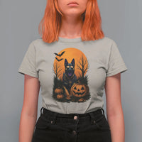 Cool German Shepherd Police Dog Celebrate Halloween T Shirt For Women - Wonder Print Shop