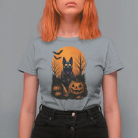 Cool German Shepherd Police Dog Celebrate Halloween T Shirt For Women - Wonder Print Shop