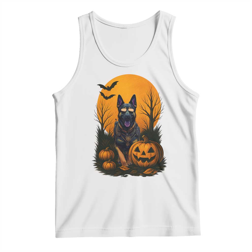 Cool German Shepherd Police Dog Celebrate Halloween Tank Top - Wonder Print Shop