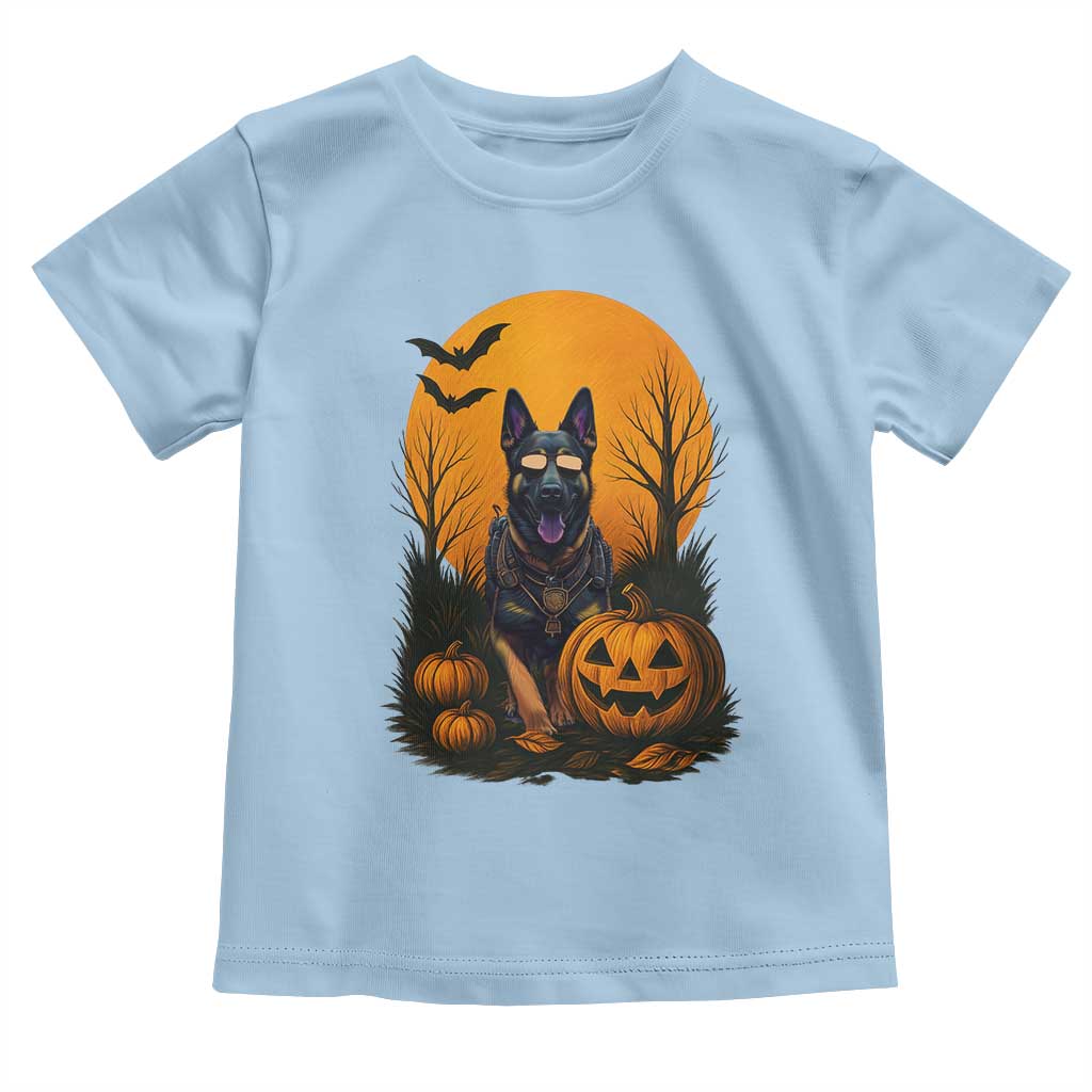 Cool German Shepherd Police Dog Celebrate Halloween Toddler T Shirt - Wonder Print Shop