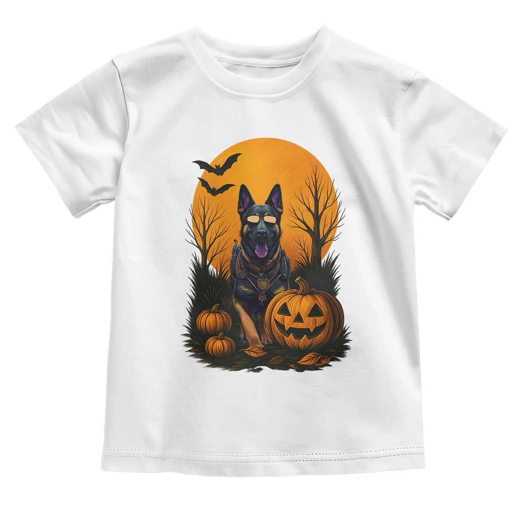 Cool German Shepherd Police Dog Celebrate Halloween Toddler T Shirt - Wonder Print Shop