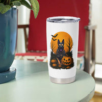 Cool German Shepherd Police Dog Celebrate Halloween Tumbler Cup