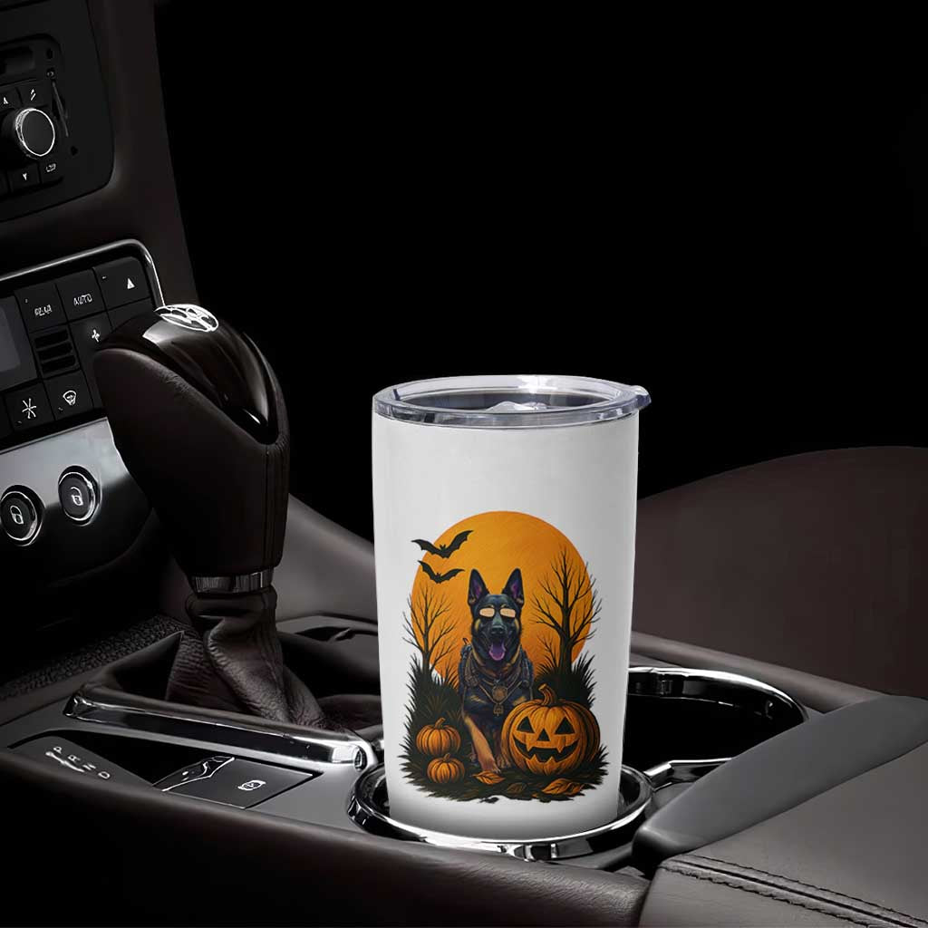 Cool German Shepherd Police Dog Celebrate Halloween Tumbler Cup