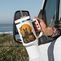 Cool German Shepherd Police Dog Celebrate Halloween Tumbler With Handle
